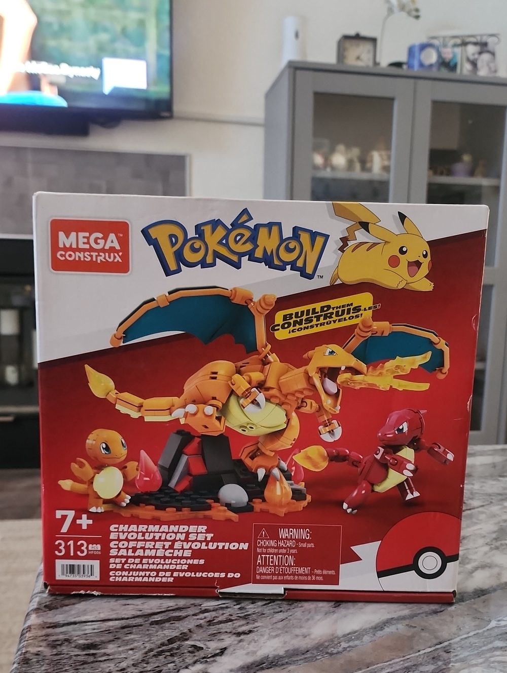 Mega Construx Pokémon Charmander evolution set! Toy 313 Pieces. NIB!